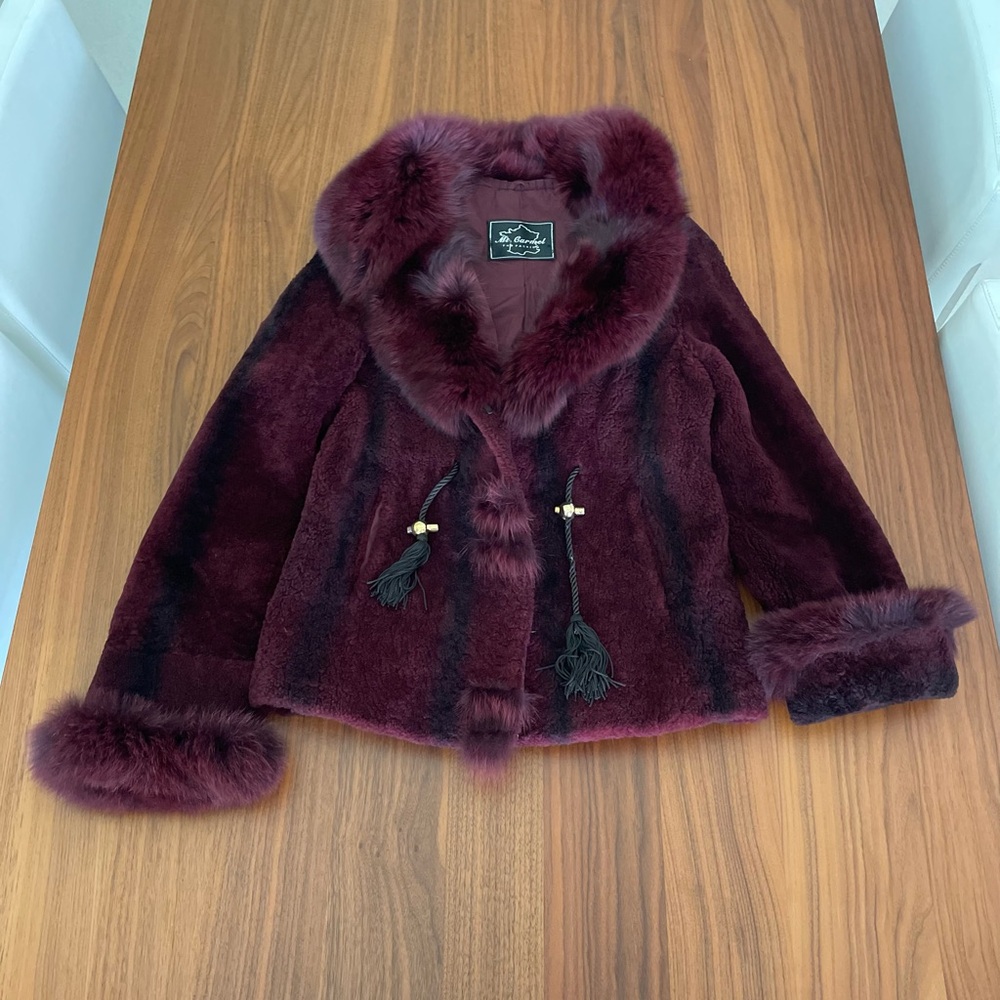 REAL Shearling and fox fur jacket - medium